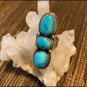 Sterling silver turquoise ring